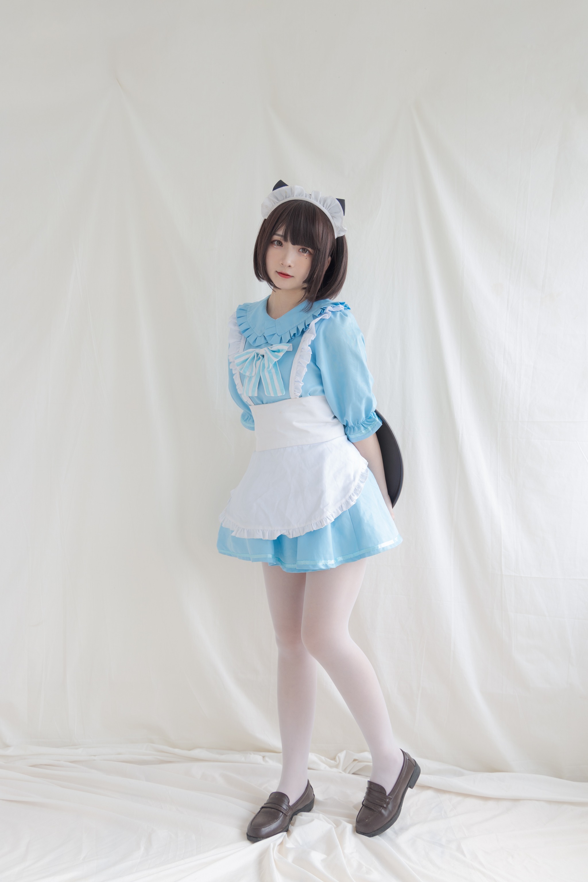 古川 - NO.059 蓝色小猫女仆 [42P1V]-XikXak